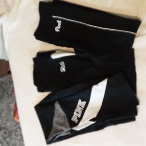 3 Victoria Secret Medium Black Workout Tights